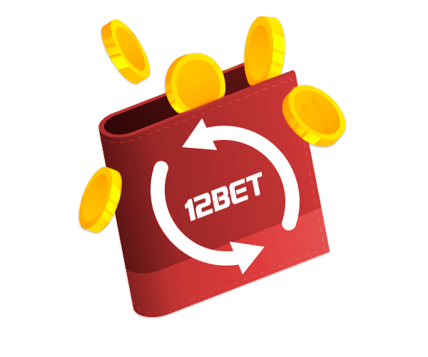 Coin purse with coins and arrows with 12bet logo