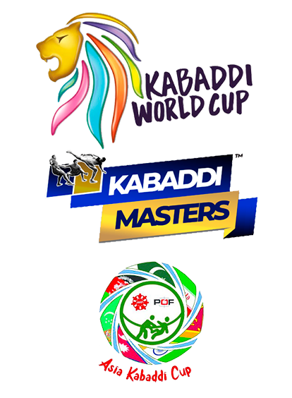 Three logos for popular kabaddi tournaments