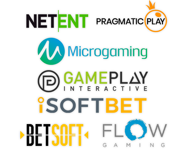 Logos of gambling providers at 12bet